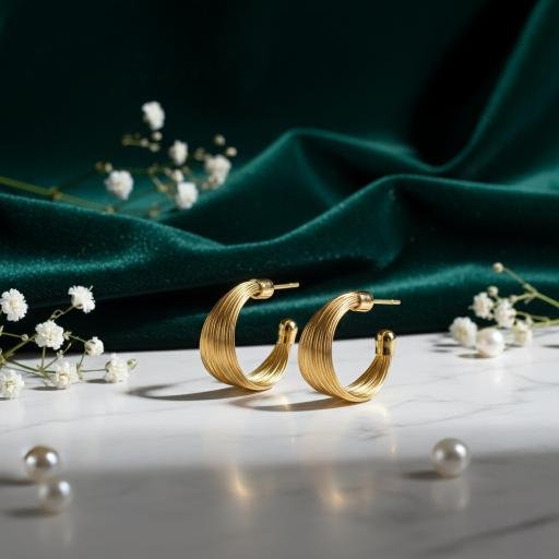 Layered Hoop Earrings - Gold